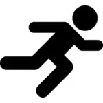 Icono del hombre corriendo