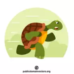 Laufender Schildkröten-Vektor