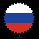 Russische vlag sticker glinsterende Clip Art