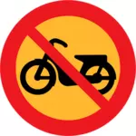 No los ciclomotores carretera signo vector Prediseñadas
