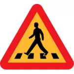 Знак Пешеходный переход векторные картинки