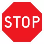 Červená STOP varovným signálem vektorový obrázek