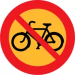 Не велосипеды дороги знак векторные иллюстрации