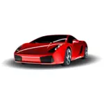 Sztuka wektor czerwonym Lamborghini