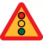 Trafikljus framåt vector tecken