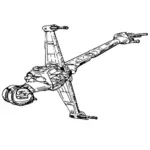 Starfighter toy vector image