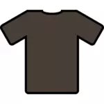 Brown-shirt vector image