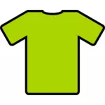 Verde illustrazione vettoriale t-shirt