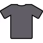 グレーの t シャツのベクトル画像