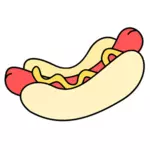 Vector illustration of hot dog