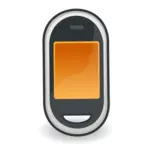 Touchscreen mobile phone vector icon