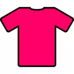 गुलाबी टी शर्ट वेक्टर छवि