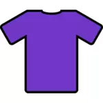 Dibujo vectorial de camiseta púrpura