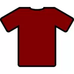 Gráficos de vetor de t-shirt vermelha