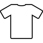 Valkoinen t-paita vektori ClipArt