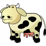 Векторное изображение коренастый мультфильм корова