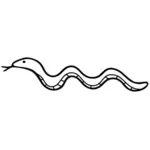 Змея наброски векторное изображение