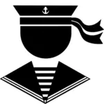 Silhueta de marinheiro