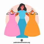 महिलाओं के कपड़ों की बिक्री