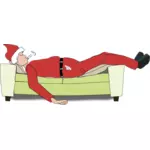 Vánoční chlapec spící vektor