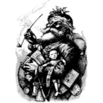 Santa classique avec pipe