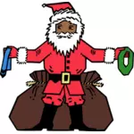 Santa przedstawia obrazu