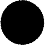 Pilgrimsmussla svart cirkel vektor ClipArt