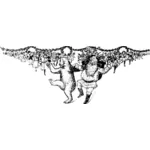 Vintage Christmas vector illustration