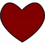 Bilden av rött hjärta