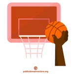 Tangan dengan bola basket