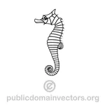 Seahorse vector graphics