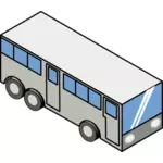 Isometric bus vector illustration