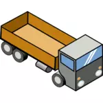 Cargo ciężarówka grafiki wektorowej