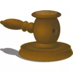 Ilustración de vector de martillo de juez