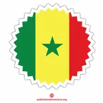 Наклейка флага Сенегала