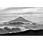 Fuji czarno-białe