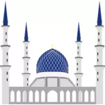 Мечеть Султана Салахуддина Abdul Азиз Шах векторное изображение