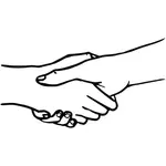 Shaking hands illustration