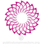 Flower shape clip art