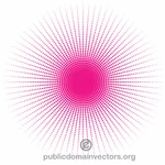 Halftone vector shape