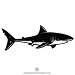Monochrome de requin clip art