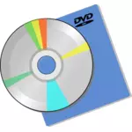 Disco de DVD sobre uma imagem de manga