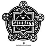 Sheriffin merkki ClipArt