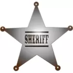 Sheriff badge vektorbild