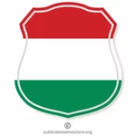 Sköld ungerska flaggan