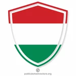 Hungarian flag shield