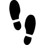 Male shoe footprints vector graphics