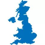 Image de vecteur de carte Royaume-Uni