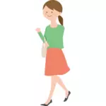 Shopping girl with bag