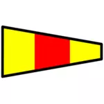 Colorful signal flag